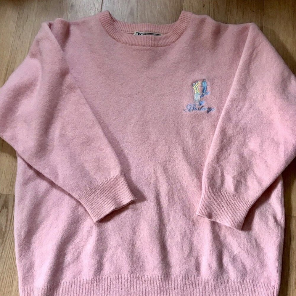 Vintage Women’s Burberry 100% Pure Lambswool Sweater Size 40 Scotland